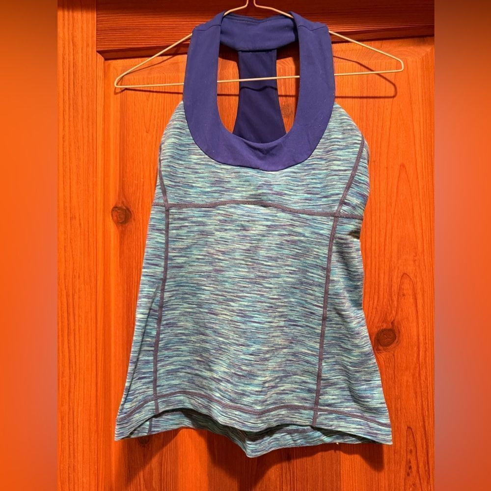 lululemon athletica Navy and Teal Tank Top